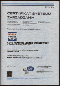 Autoryzacja Bosch Car Service dla Franpol